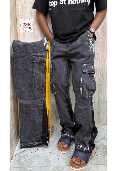 Long Jeans a gros bas