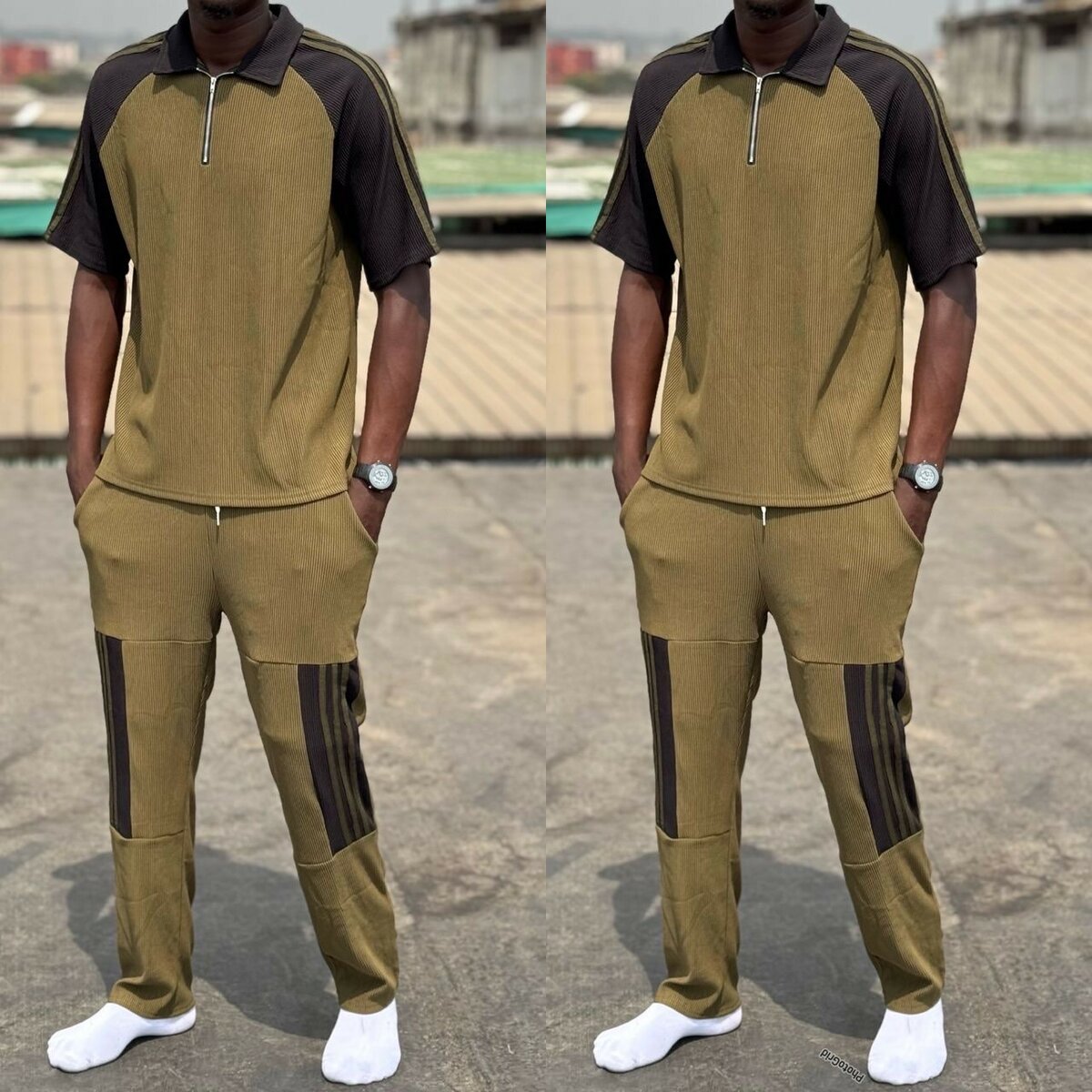 Ensemble manche courte