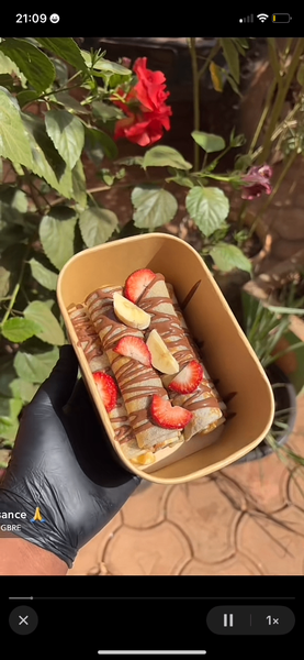 Crêpes aux fruits chocolatées