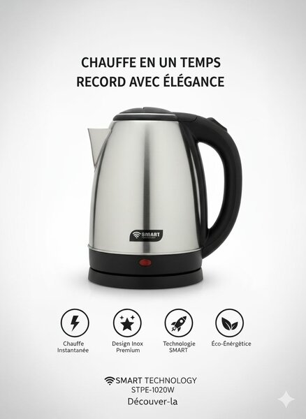 Bouilloire Électrique Smart Inox
