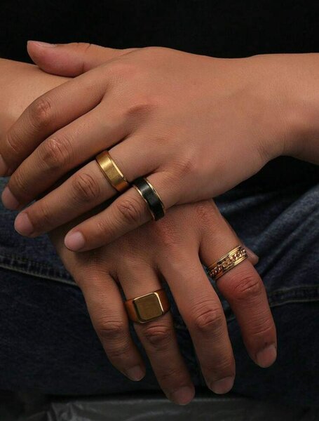 Ensemble de bagues élégantes pour hommes