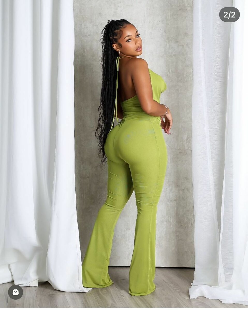 Combinaison verte élégante