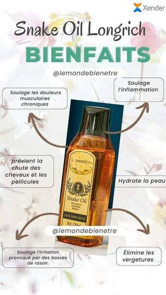 Huile de Serpent Longrich120ml