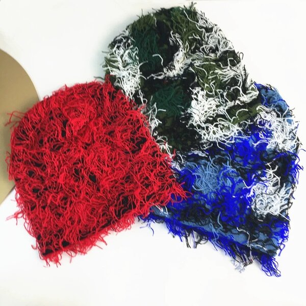 Bonnet en tricot texturé