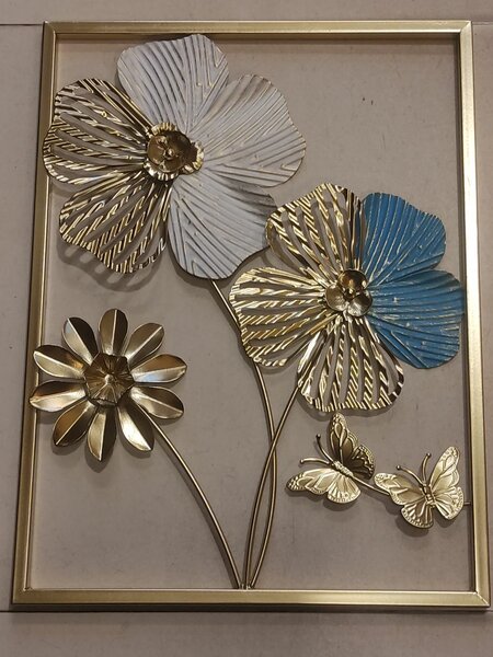Flower metal frame