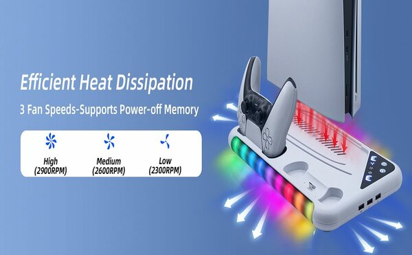 Refroidisseur ps5 avec station