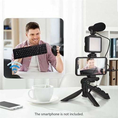Handheld Tripod Vlogging Kit with Remote - Black