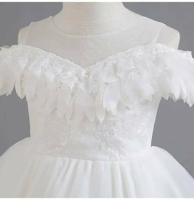 Robe de cérémonie blanche enfant