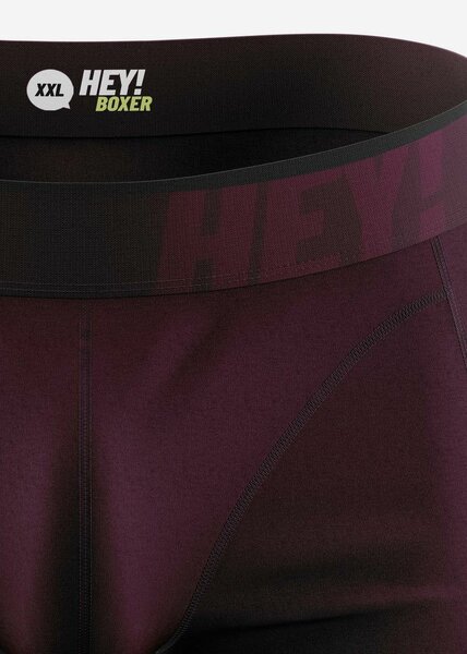 Boxer HEY! Push-up bordeaux