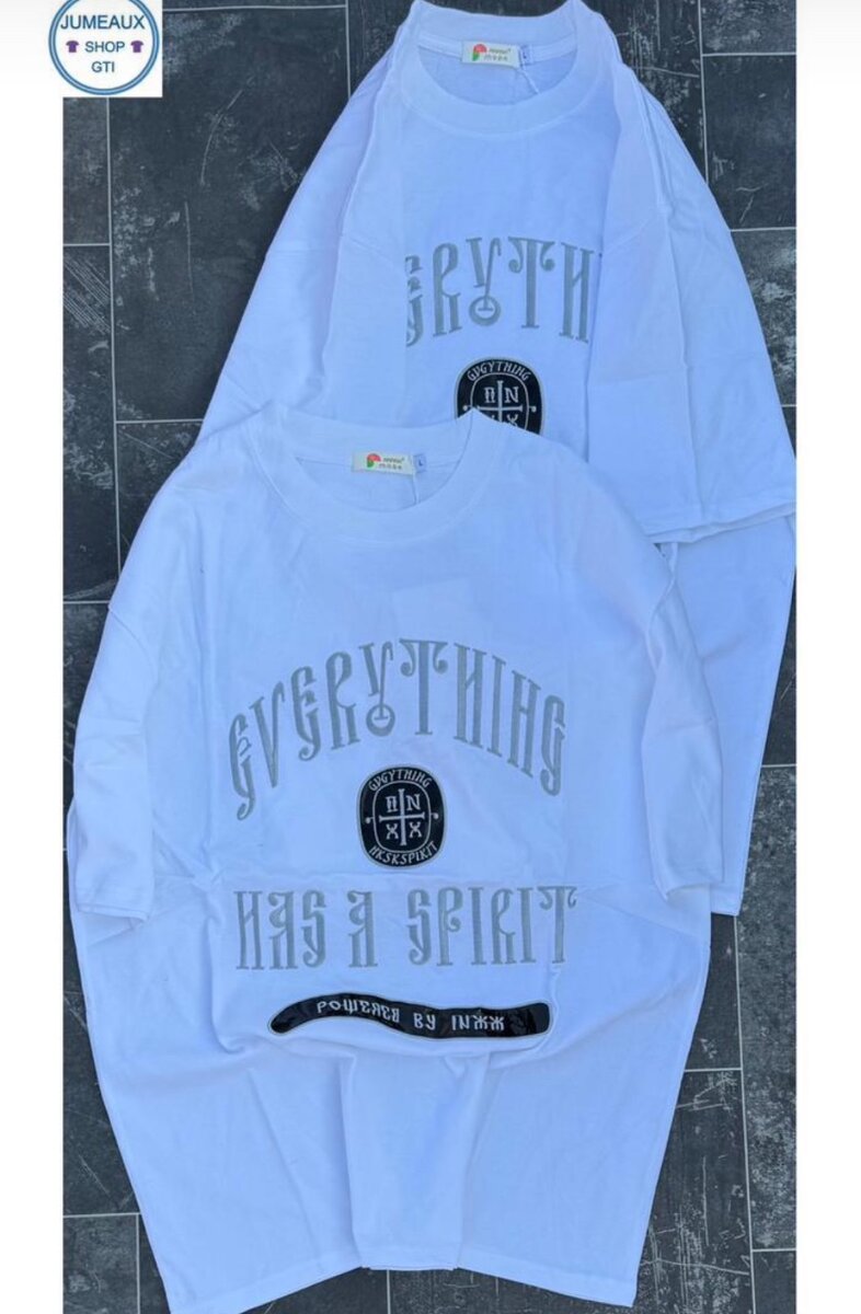 Robe T-shirt à Motifs Unisexe