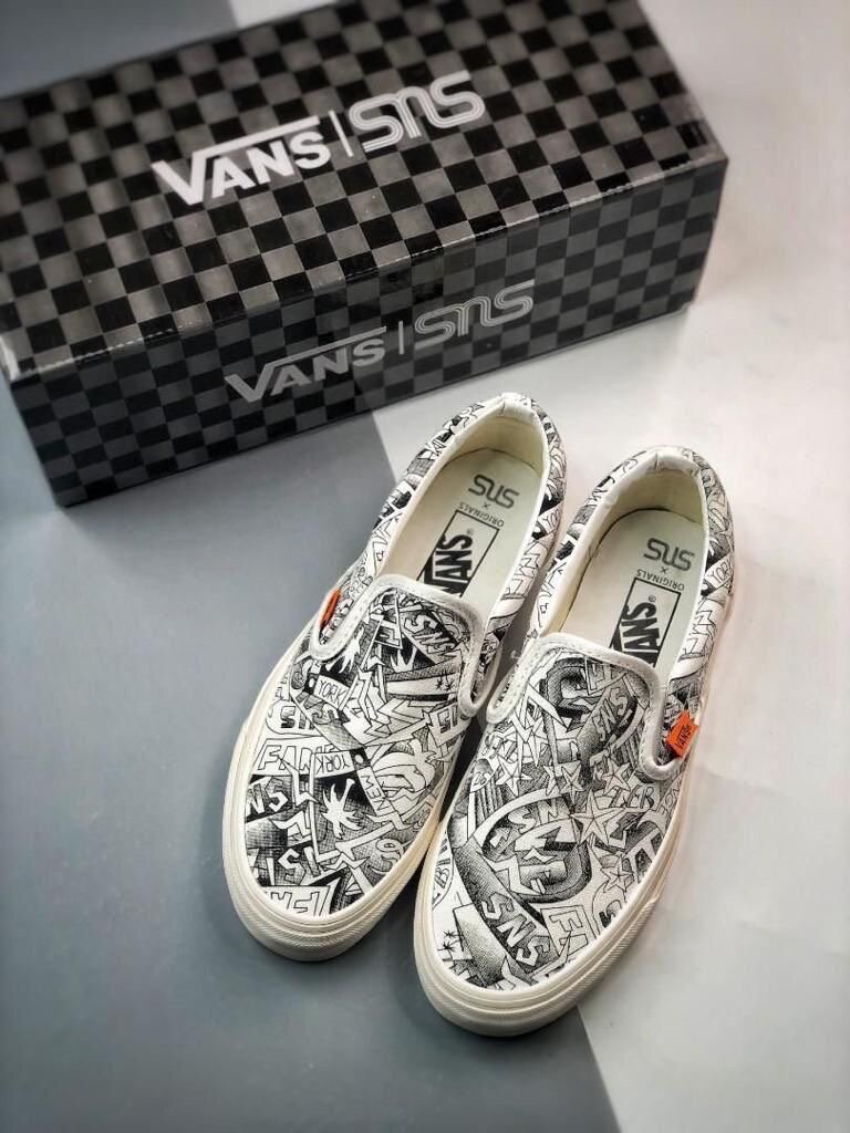Vans Slip-On Sneakers Graffiti