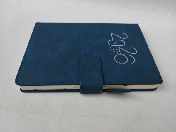 Agenda 2026 en cuir Bleu Nuit