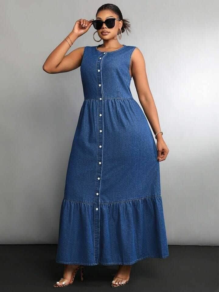 Robe en Jean Élégante Femme