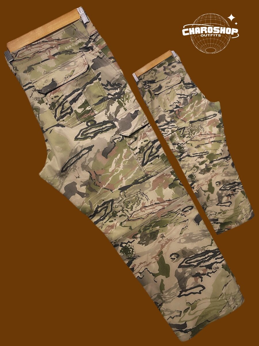 Pantalon cargo treillis