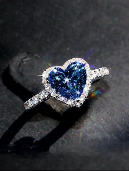 Bague de fiançailles cœur