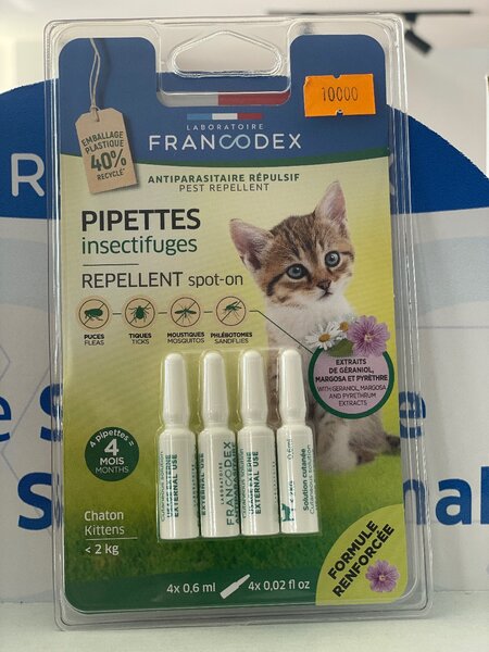 Pipettes insectifuges