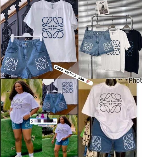 Complet culotte et haut en jeans