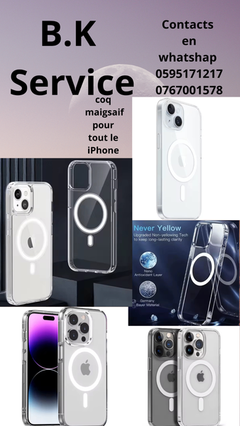 Coque MagSafe Transparente pour iPhone