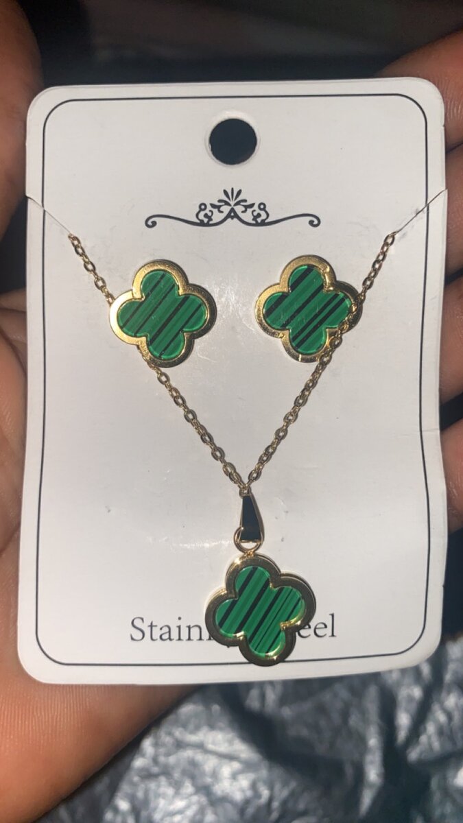 Necklace and earrings