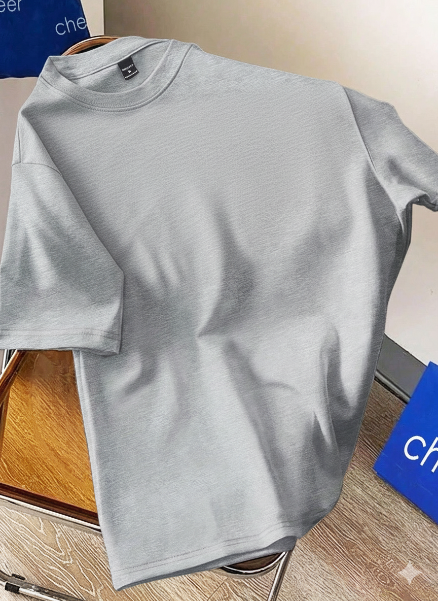 T-shirt oversized couleur unie