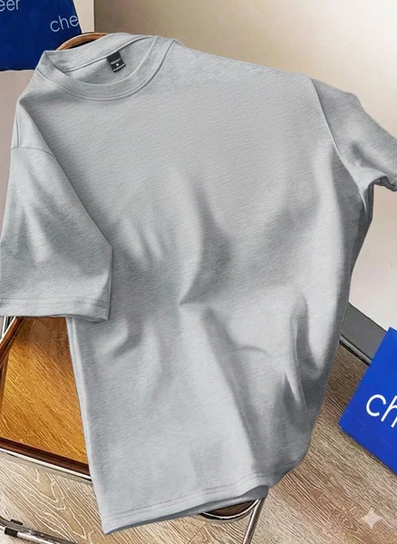 T-shirt oversized couleur unie