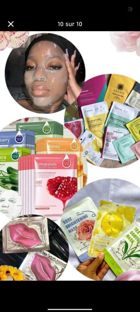 Masque de visage et de lèvres