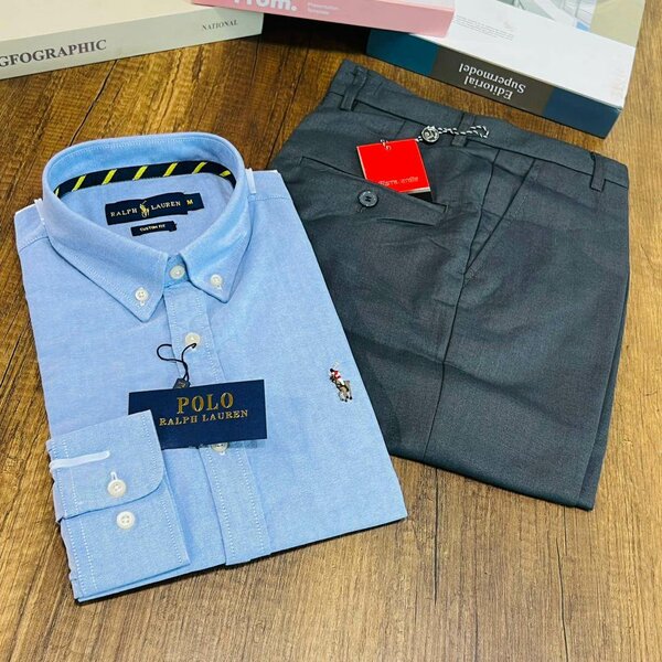 Polo Ralph Lauren Long Sleeves Shirts with material Trousers