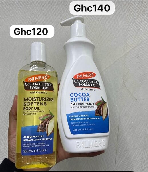 Palmers cocoa butter lotion and moisturizing oil