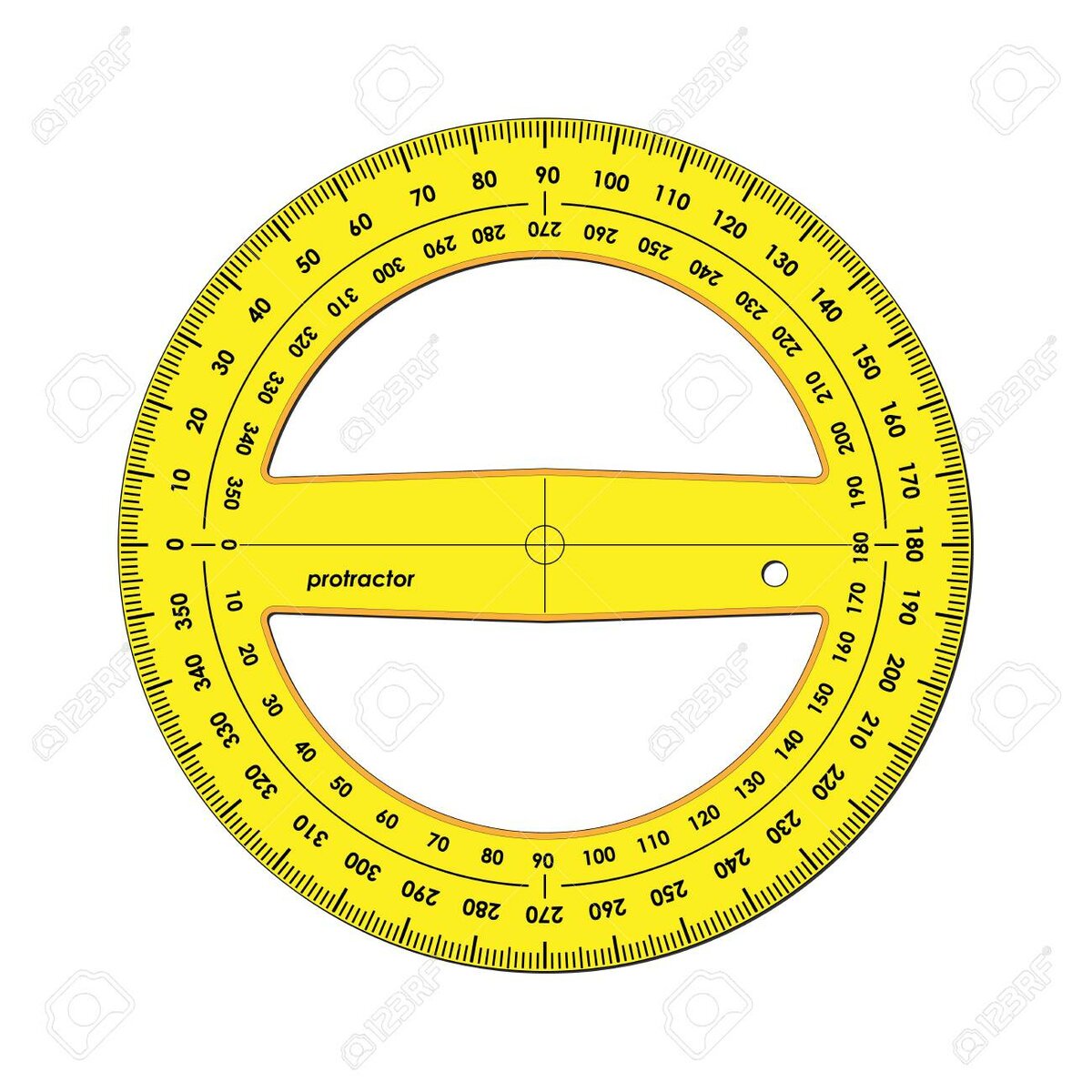 Rapporteur Circulaire en Plastique
