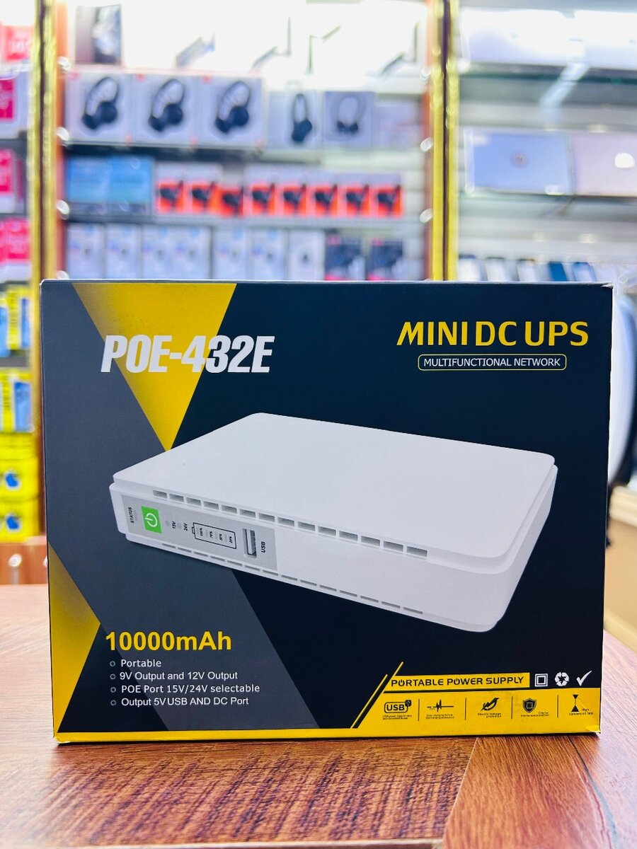 Mini DC UPS 10000mAh POE-432E