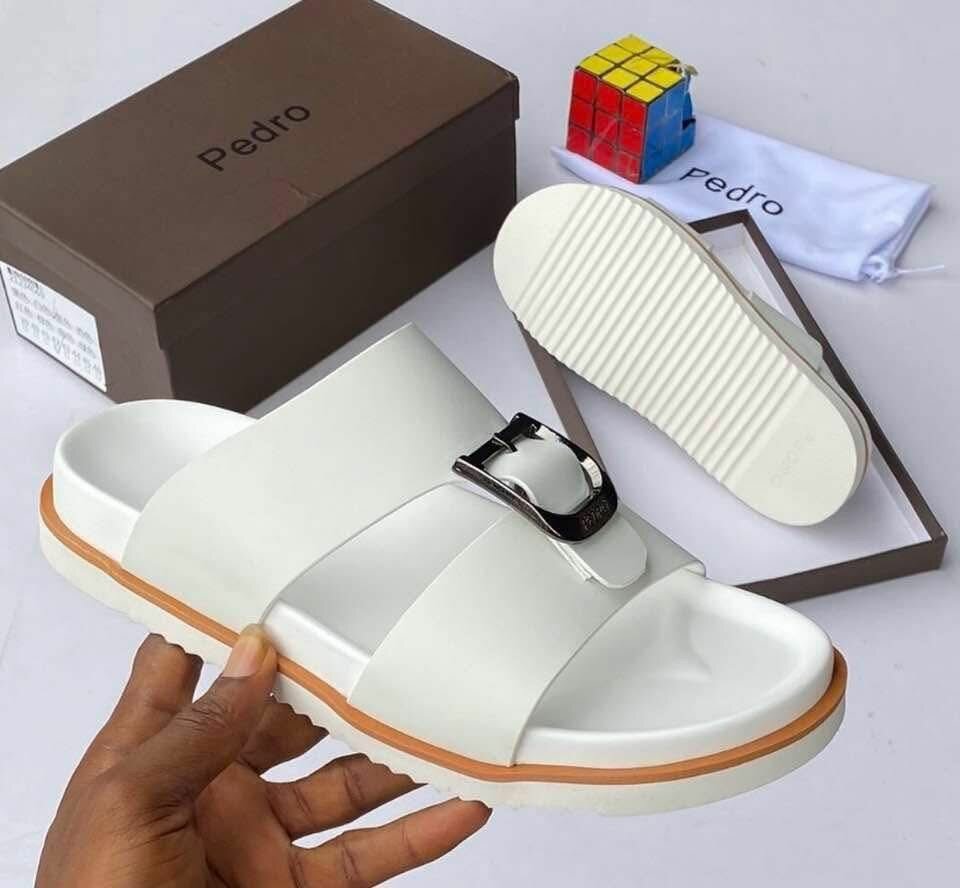 Sandales blanches Pedro élégantes