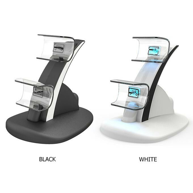 PS5 Dual Fast Controller Charger Stand Wireless Charging