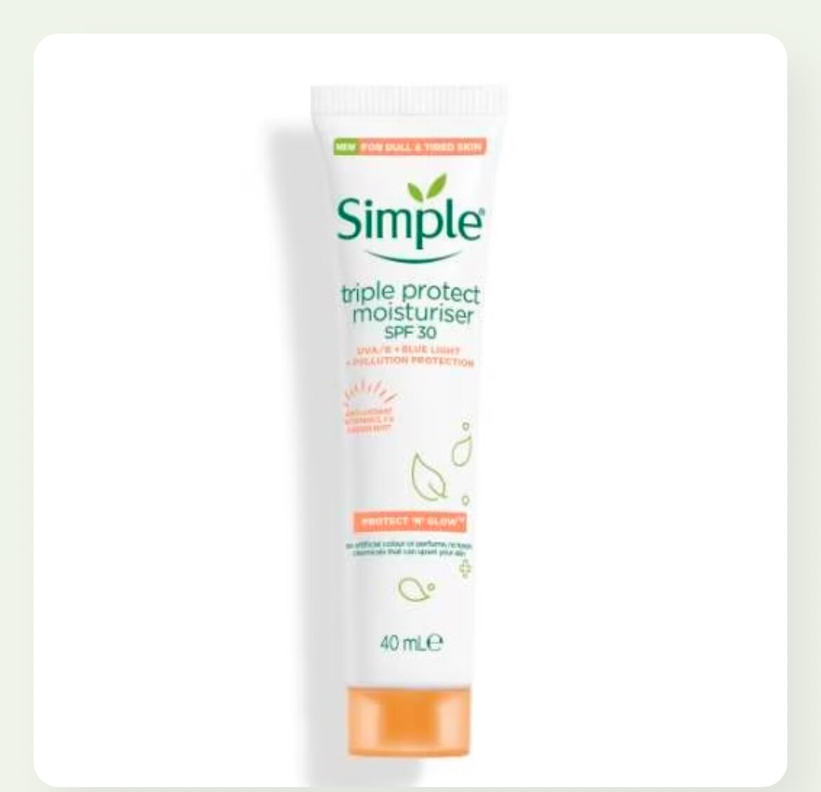 SIMPLE PROTECT AND GLOW MOISTURIZER