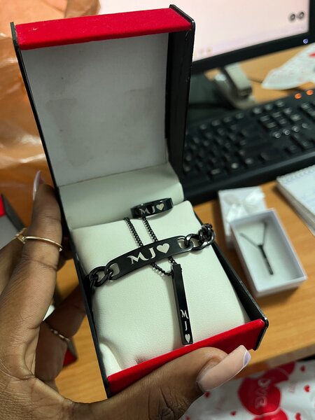 Customized jewelry set ( necklace, ring, bracelet)