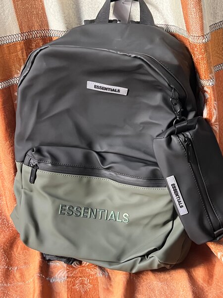Essentials Black Backpack