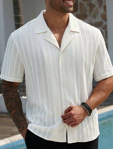 Chemise en lin pour homme élégante