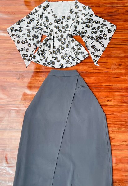 Womens top and skirts set