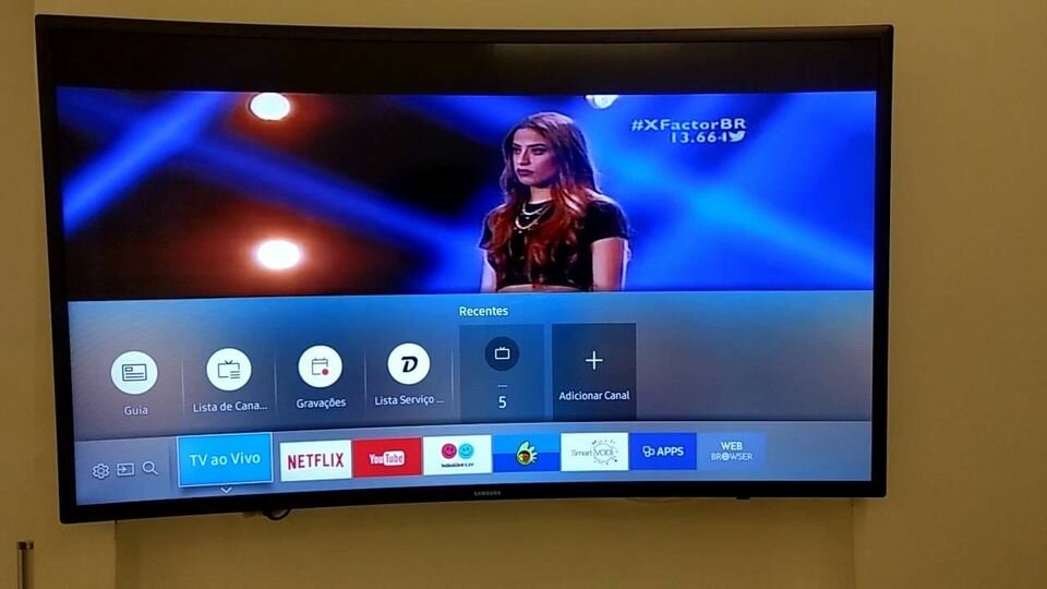 Preowned Samsung 65" curved smart tv 