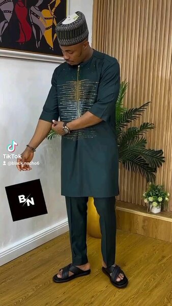 Boubou Africain Homme Élégant