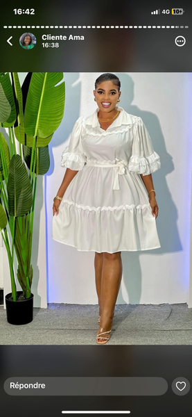 Robe élégante à volants