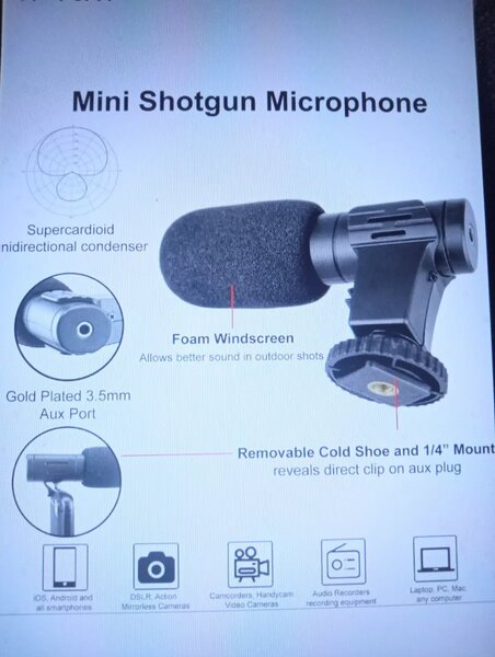 Smartphone Vlogging Set Video Kit With Tripod Microphone LED