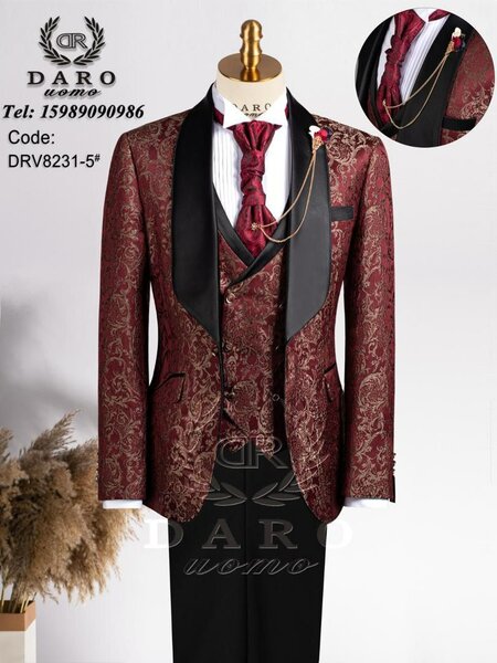 Costume de marié élégant homme