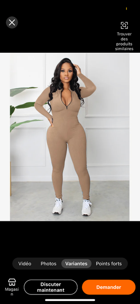 Combinaison moulante et gainante