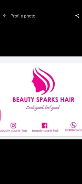 Beauty sparks hair
