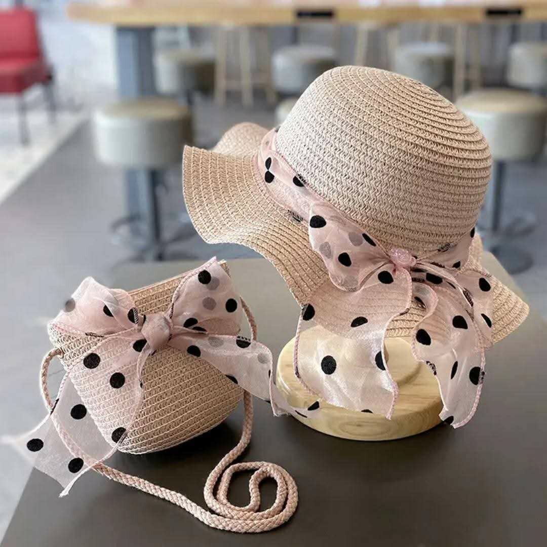 Chapeau et Sac Paille Femme