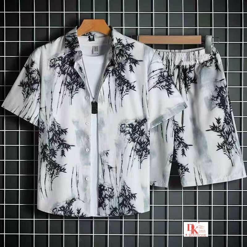 Ensemble Chemise et Short Imprimé Homme