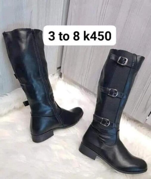 Women's high leather boots