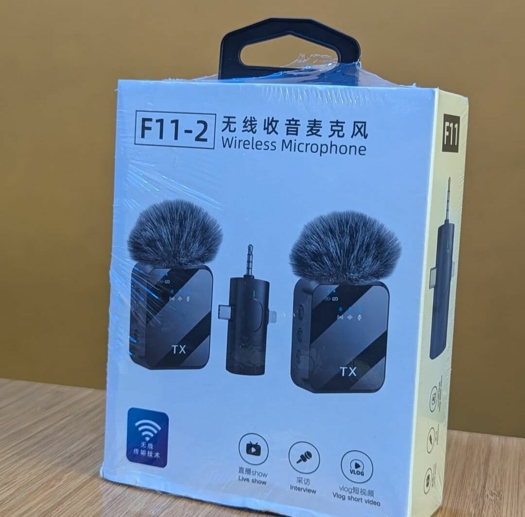 Microphone F11-2 Pour Android, iPhone, Camera &Ordinateur