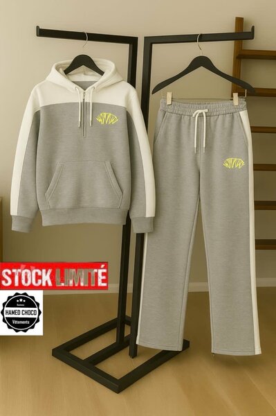 Ensemble de survêtement gris unisexe