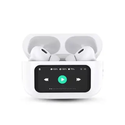 wirless earbuds bluetooth airpords smart display touch screen